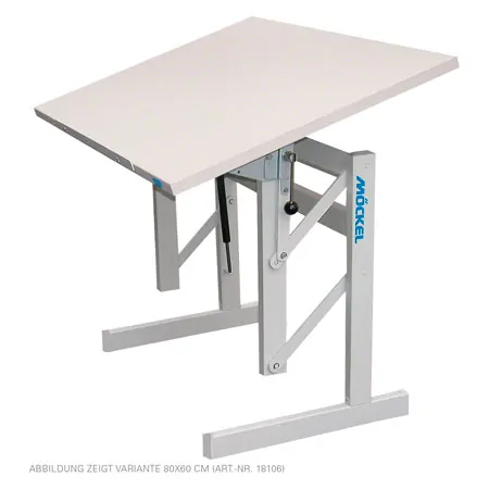 Mckel sit-stand desk Ergo S72 WxDxH 120x80x72-122 cm, with glides, gray/gray