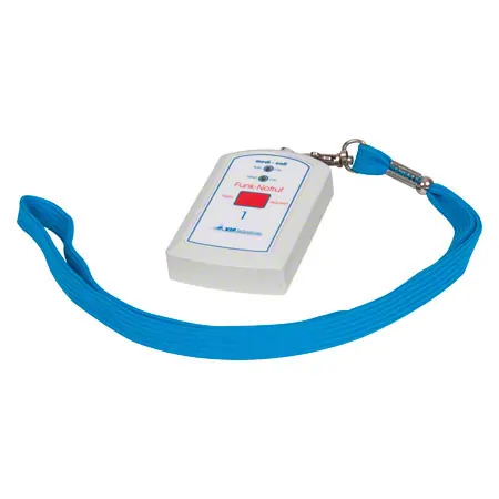 Neck strap transmitter WSN for emergency call system medi-call incl. capes and velcro