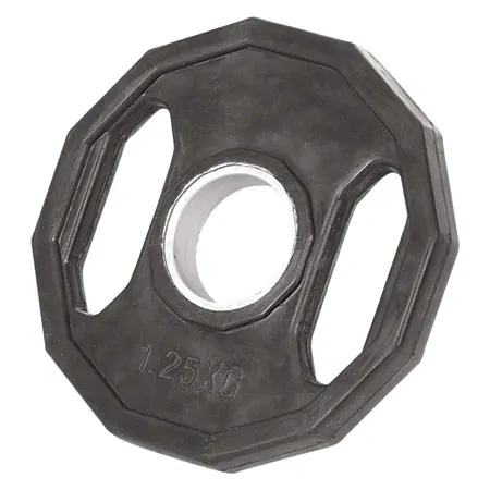 Olympia weight plate with rubber cover and handle,  5 cm, 1.25 kg, one piece