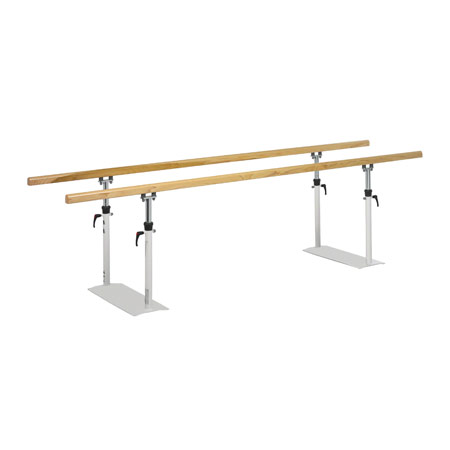Parallel bars standard, bar length 3 m, bar made of wood