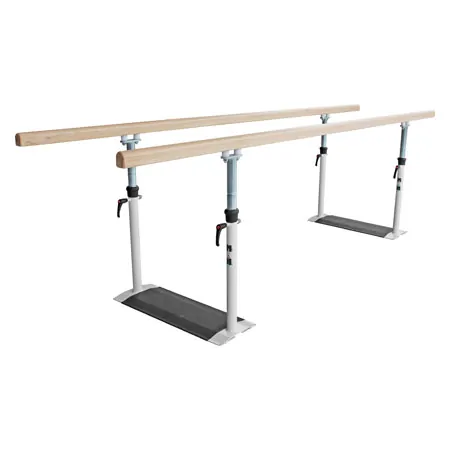 Parallel bars standard, bar length 3 m, bar made of wood