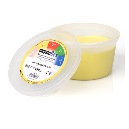 Physioflex Therapy plasticine soft, 450 g, yellow