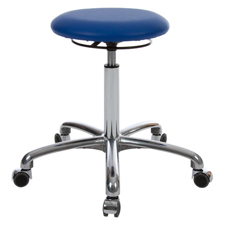 Rotatory stool exclusive with cushion and wheels