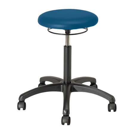 Rotatory stool standard with cushion and wheels