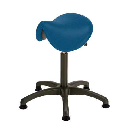 Saddle stool with cushion ,standard with glides