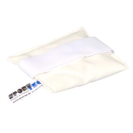 Sand bag with Velcro tape, 15x15 cm, 0.5 kg, white