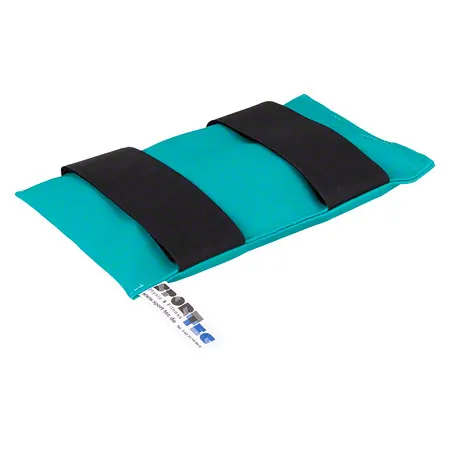 Sand bag with velcro tape, 25x15 cm, 1 kg, turquoise