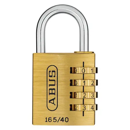 Security padlock, with combination of numbers