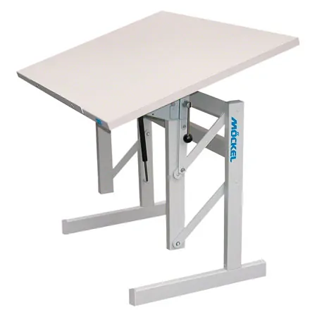 Sit-stand work table Ergo S72 WxDxH 80x60x72-122 cm, with glides, gray/gray