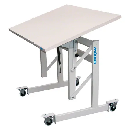 Sit/stand desk Ergo S72 WxDxH 80x60x72-122 cm, with castors, gray/gray