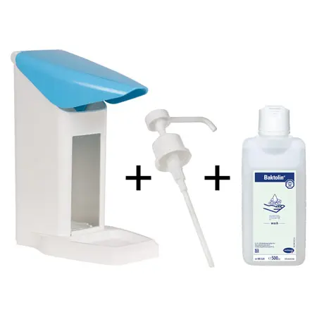 Soap dispenser set Eurospender Safety plus, incl. Baktolin Pure 500 ml