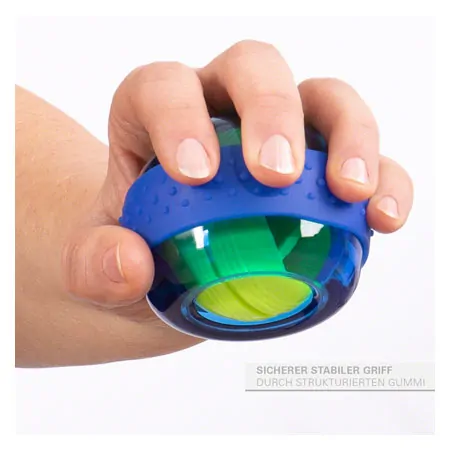 Spaceball Hand exerciser with exercise instructions