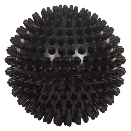 Spiky Massage Ball,  10 cm, black, hard