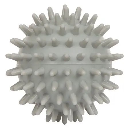 Spiky Massage Ball,  7 cm, pale gray , hard