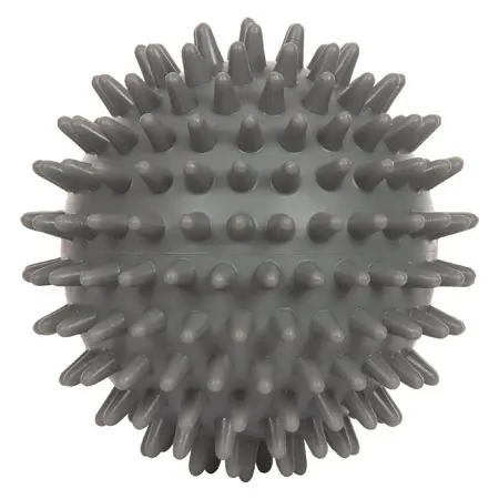Spiky Massage Ball,  8 cm, gray , hard