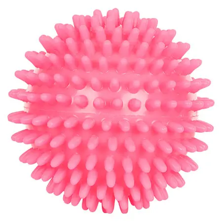 Spiky Massage Ball,  9 cm, neon- pink, soft