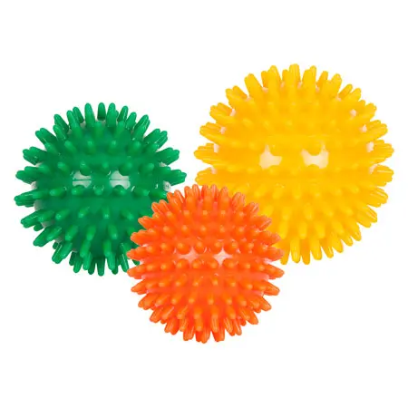 Spiky Massage Ball medium, Set of 3: 1x  6 cm,  7 cm,  8 cm
