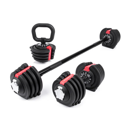 Sport-Tec 3-in-1 Multi Dumbbell Set 1-19 kg