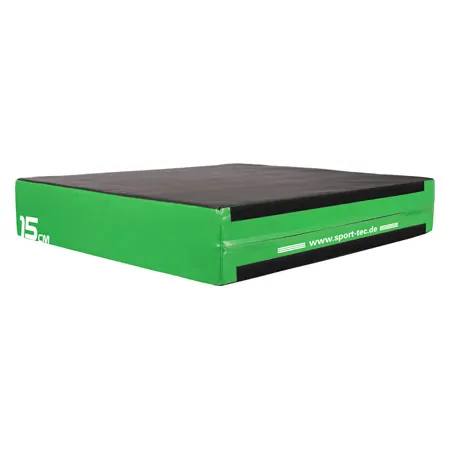 Sport-Tec Jumping Trainer Soft Plyo Box, 15 cm, stackable, green