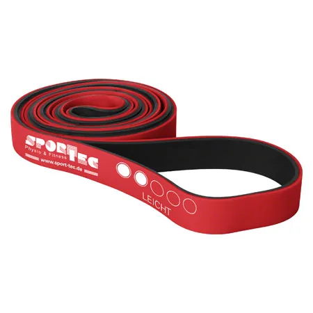 Sport-Tec Powerband made of latex, 104x2,2 cm, light, red