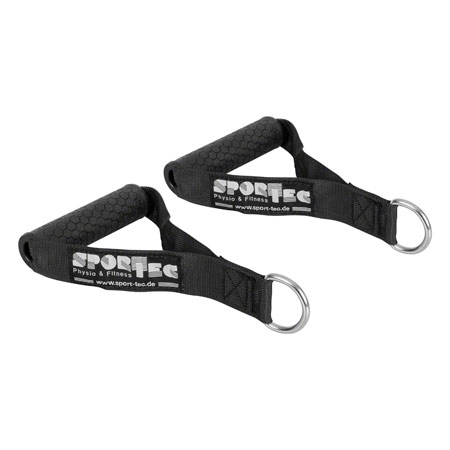 Sport-Tec handle with anti-slip, black, set of 2