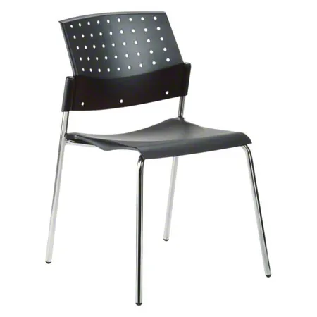 Stacking chair without padding
