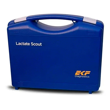 System case made of plastc for Lactate Scout with accessories