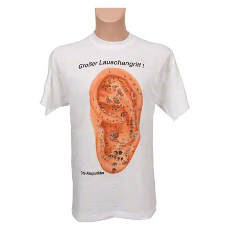 T-Shirt - ear acupuncture, - size XL
