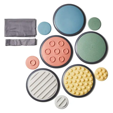 Tactile disc set Nordic: 5x large + 5x small