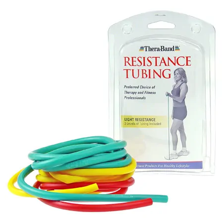 Thera-Band Tubing Set lightweight, yellow, red, green, each 1.5 m