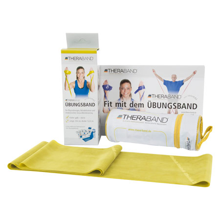 Thera-Band incl. case, 2.50 x 12.8 cm, lightweight, yellow