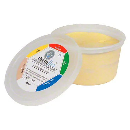 Theraflex therapy plasticine soft, 450 g, yellow