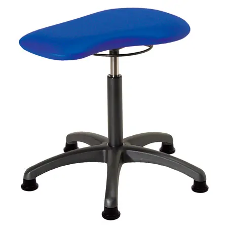 Therapy stool with cushion, standard with glides