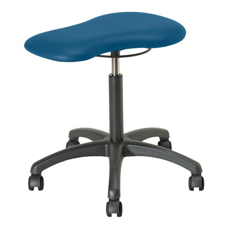 Therapy stool with cushions, standard with wheels