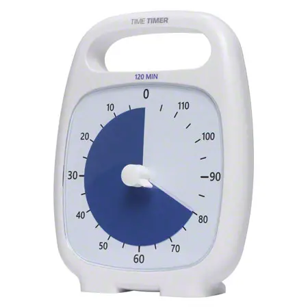 Time Timer Plus Table Clock with acoustic signal, 120 Min., 14x18 cm