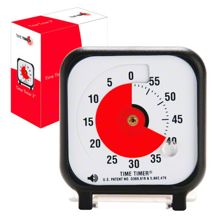 Time Timer Table Clock with acoustic signal, small, 7,5x7,5 cm