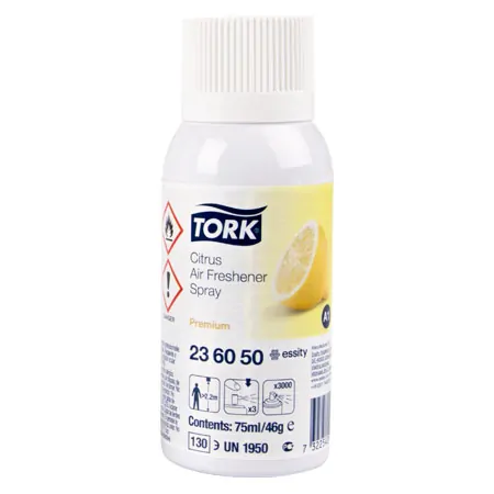 Tork Air Freshener Spray for Dispenser A1, citrus scent, 75 ml