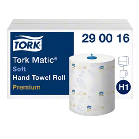 Tork roll paper towel H1, 6 rolls  100 metres, soft, bright white