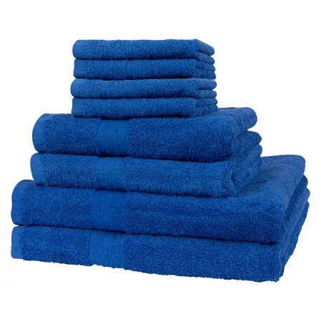 Towel set 8 pcs., 4 pieces 30x30 cm  2 pieces 140x70 cm and 2 pieces 100x50 cm