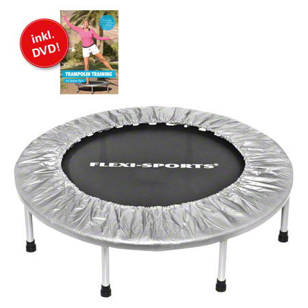 Trampoline,  100 cm, foldable, incl. DVD, 60 min.