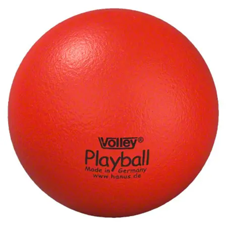 VOLLEY foam ball with elephant skin,  16 cm, red