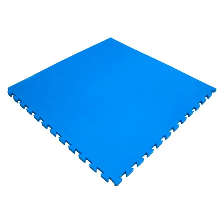 Vario-Top exercise mat, LxWxH 100x100x2.5 cm, blue