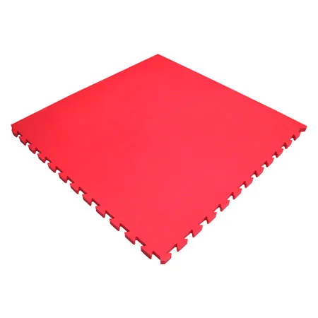 Vario-Top exercise mat, LxWxH 100x100x2.5 cm, red