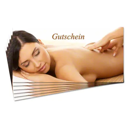 Voucher - massage - , 25 pieces, DIN long format