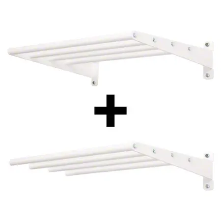 Wall bracket with 4 braces incl. extension module, 50x130 cm