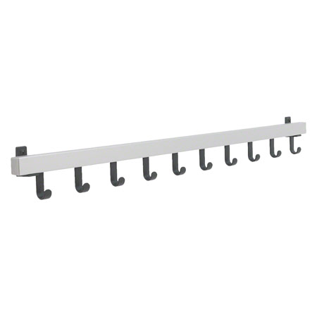 Wall mounted coat rack with 10 hooks