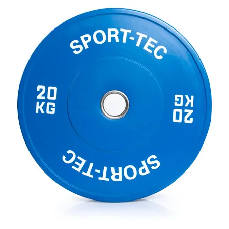 Weight plate Olympia Bumper Plate, 50 mm, 20 kg, blue