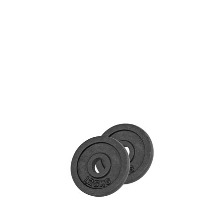 Weight plate made of cast iron,  3 cm, 1.25 kg, pair