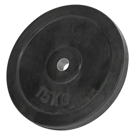 Weight plate with rubber coating,  3 cm, 15 kg, one piece