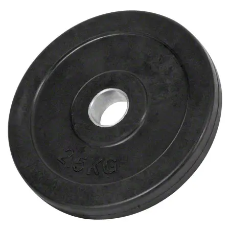 Weight plate with rubber coating,  3 cm, 2.5 kg, one piece